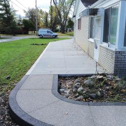 aggregate concrete sidewalk in Michigan