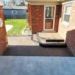 aggregate concrete patio michigan