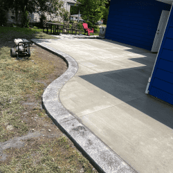 new concrete patio in Michigan