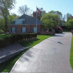 aggregate concrete driveway