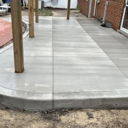 concrete patio installation in Michigan