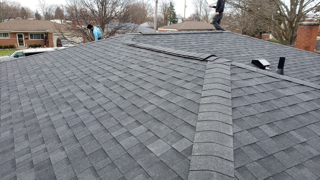 Photo of a Warren replacement roof at 31291 Tecla Dr.